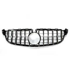 High Configuration Custom GT Style Silver Car Grille for Mercedes Benz C Class W205 C63 2015-IN 2020,www.hongyangcorp.com,High Configuration Custom GT Style Silver Car Grille for Mercedes Benz C Class W205 C63 2015-IN 2020