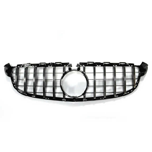 High Configuration Custom GT Style Silver Car Grille for Mercedes Benz C Class W205 C63 2015-IN 2020,www.hongyangcorp.com,High Configuration Custom GT Style Silver Car Grille for Mercedes Benz C Class W205 C63 2015-IN 2020