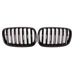 Gloss Black Single Slat Front Bumper Mesh Grille Car Front Grille Fit for BMW Series X5 E70 2008-2014,www.hongyangcorp.com,Gloss Black Single Slat Front Bumper Mesh Grille Car Front Grille Fit for BMW Series X5 E70 2008-2014