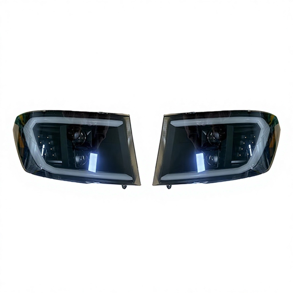 Auto Parts 2 LED Lens Led Turn signal Lamp Smoke Plated Decorative Frame for Dodge RAM 2009-2018,www.hongyangcorp.com,Auto Parts 2 LED Lens Led Turn signal Lamp Smoke Plated Decorative Frame for Dodge RAM 2009-2018