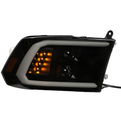 Car Front Headlights 2 Halogen Lens White Day Light Yellow Turn signal Lamp Matte Black Decorative Frame for Dodge RAM 2009-2018,www.hongyangcorp.com,Car Front Headlights 2 Halogen Lens White Day Light Yellow Turn signal Lamp Matte Black Decorative Frame for Dodge RAM 2009-2018