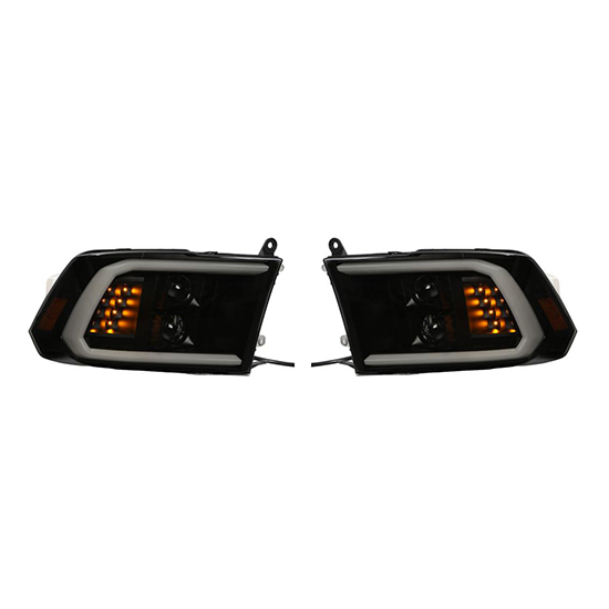 Car Headlights 2 LED Lens White Day Light Yellow Turn signal Lamp Chrome Plated Decorative Frame for Dodgr RAM 2009-2018,www.hongyangcorp.com,Car Headlights 2 LED Lens White Day Light Yellow Turn signal Lamp Chrome Plated Decorative Frame for Dodgr RAM 2009-2018