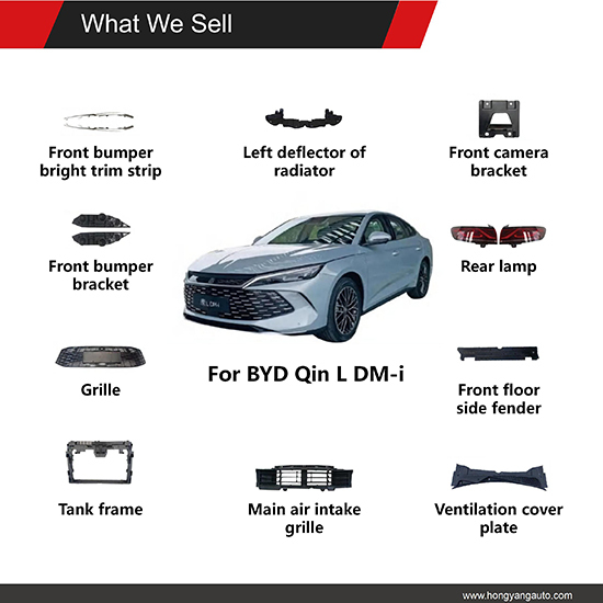 Auto Parts Car Bodykit Front Bumper Bright Trim Strip for BYD Qin L DM-i Car IFront Bumper Bracket OE:HA3H-2803116/71,www.hongyangcorp.com,Auto Parts Car Bodykit Front Bumper Bright Trim Strip for BYD Qin L DM-i Car IFront Bumper Bracket OE:HA3H-2803116/71
