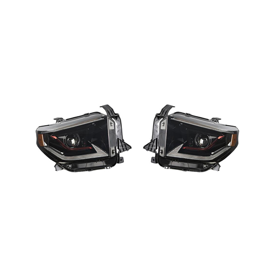 Auto Parts Car Front Headlights1 LED Lens White Day Light Yellow Turn signal Lamp for Toyota Tundra 2014-2018,www.hongyangcorp.com,Auto Parts Car Front Headlights1 LED Lens White Day Light Yellow Turn signal Lamp for Toyota Tundra 2014-2018