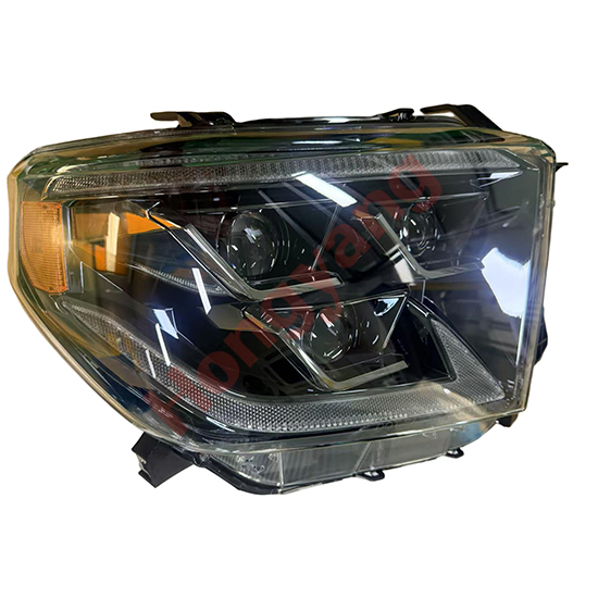 Auto Parts 3 LED Lens Head Lamp Headlights Smoke Plated Decorative Frame for Toyota Tundra 2014-2018,www.hongyangcorp.com,Auto Parts 3 LED Lens Head Lamp Headlights Smoke Plated Decorative Frame for Toyota Tundra 2014-2018