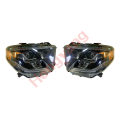 Auto Parts 3 LED Lens Head Lamp Headlights Smoke Plated Decorative Frame for Toyota Tundra 2014-2018,www.hongyangcorp.com,Auto Parts 3 LED Lens Head Lamp Headlights Smoke Plated Decorative Frame for Toyota Tundra 2014-2018