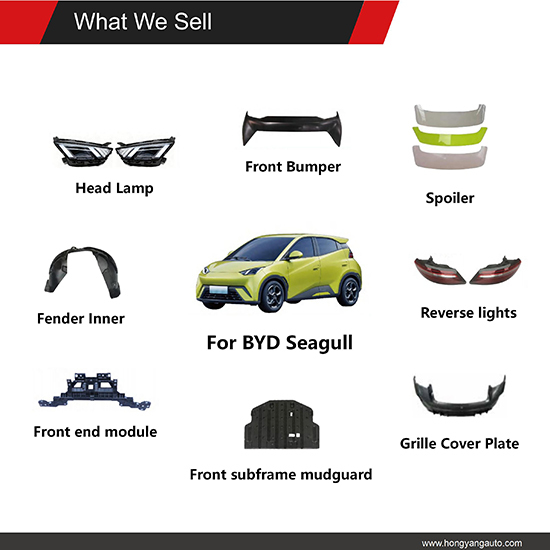 Auto Parts Car Front Wheel Arch Decorative Panel for BYD Seagull OE:EQEA-5302410/EQEA-2804331/EQEA-2803115,www.hongyangcorp.com,Auto Parts Car Front Wheel Arch Decorative Panel for BYD Seagull OE:EQEA-5302410/EQEA-2804331/EQEA-2803115