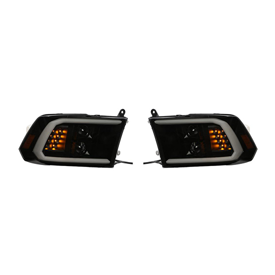 Car Front Headlights 2 Halogen Lens White Day Light Yellow Turn signal Lamp Matte Black Decorative Frame for Dodge RAM 2009-2018,www.hongyangcorp.com,Car Front Headlights 2 Halogen Lens White Day Light Yellow Turn signal Lamp Matte Black Decorative Frame for Dodge RAM 2009-2018