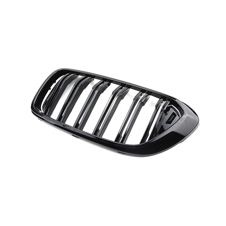 Custom Modification Double Slat Gloss Black Guards Front Bumper Mesh Grille Car Front Grille for BMW 6 Series G32 GT 2017-IN