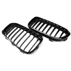 Facelift Kit Classic Auto Front Bumper for BMW 1 Series F20 2015-2017 Single Slat Gloss Black Kidney Grill Upgrade Modification