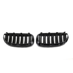 Automotive Double Chrome Radiator Guard Front Bumper Mesh Grille Car Front Grille Fit for BMW 6 Series E63 2006-2010
