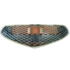AUTO Front Grille Mesh Bumper Grill Replacement for Genesis G70 2022-2023 Grille Black Chromium with Hole  86366-G9500