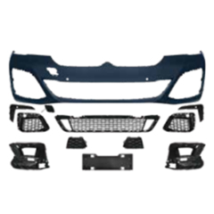 Auto Spare Parts Car Front Bumper Assy Grille Front Lip Spoiler Bodykit for BMW 5Series G30 G38 Modified to M-Tech 2021-2023