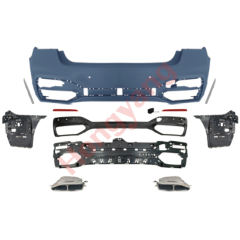 Car Auto Parts Rear Bumper Assy Rear Diffuser Exhaust Pipe Bodykit for BMW 7 Series G11 G12 Modified to M760 2019-2022