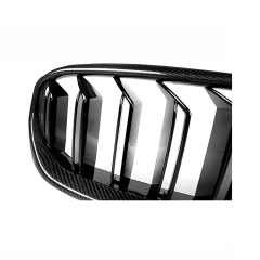 Auto Automotive Gloss Black Single Slat Front Bumper Mesh Radiator Grille Car Front Grille Fit for BMW Series 5 G30 2020