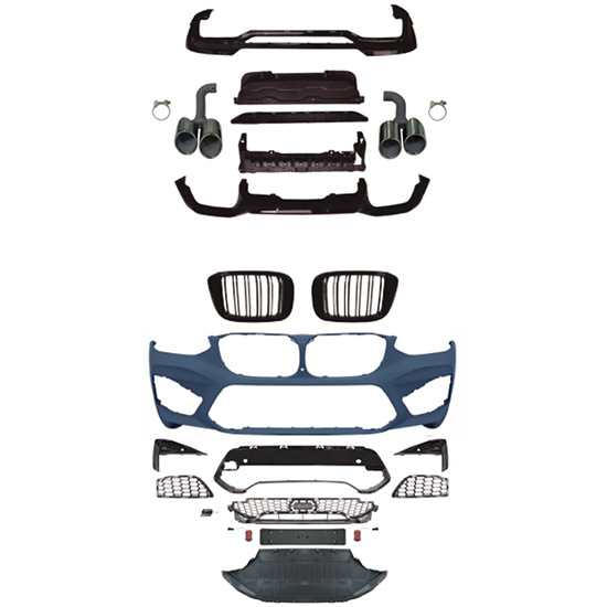 Car Auto Spare Parts Grille Front Lip Spoiler Bodykit for BMW X4 Series G02 Modified to X4M 2018-2021,www.hongyangcorp.com,Car Auto Spare Parts Grille Front Lip Spoiler Bodykit for BMW X4 Series G02 Modified to X4M 2018-2021