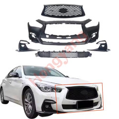 Whole Sell Complete Bumper Set with Grille Foglamp Benzel Cover Front Bumper for Infiniti Q50 2018-2024 62022-6HJ0H,www.hongyangcorp.com,Whole Sell Complete Bumper Set with Grille Foglamp Benzel Cover Front Bumper for Infiniti Q50 2018-2024 62022-6HJ0H