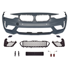 Car BodyKit Front Bumper Assy for BMW 3Series F30 F35 Modified to M3CS  2013-2018
