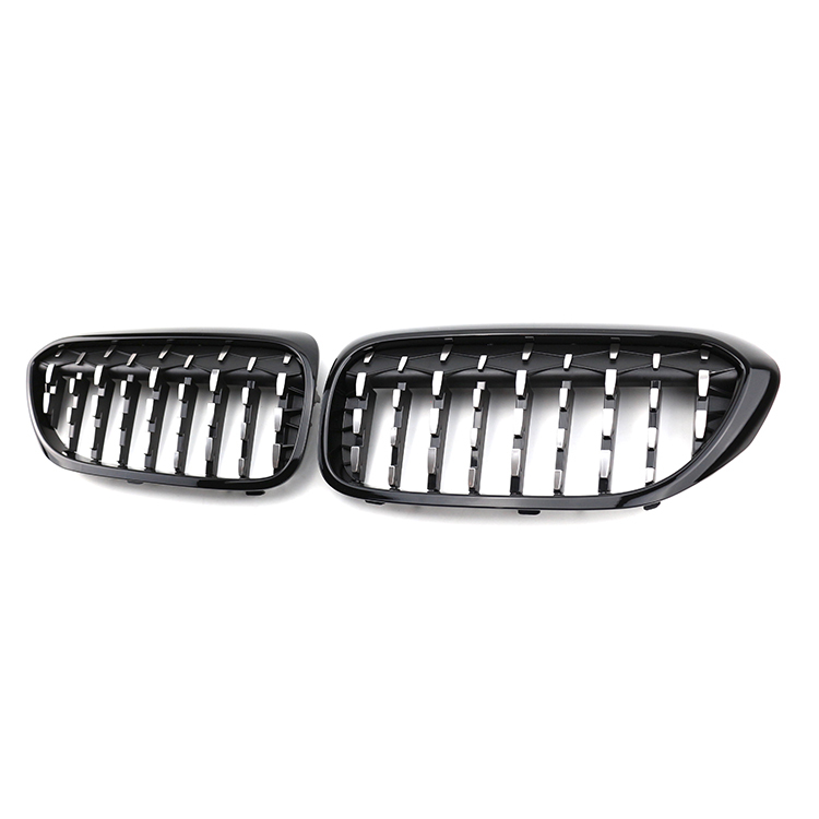 Auto Parts Company Diamond Half Silver Universal Car Front Grille Fit for 5 Series G30 G38 2018-2020