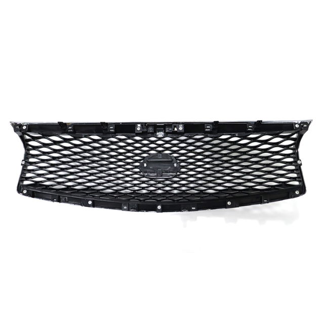 Car Front Bumper Grille Gray Inside+Chrome Frame for Infiniti Q70 2015-2019 62310-4AM0B