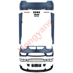 Car Body Kit Rear Diffuser Front Bumper for BMW 3Series E92 Modified to M4 2010-2013 With Fog Lamp Hole