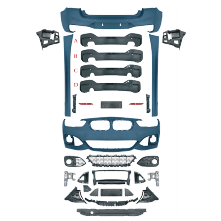 Car Auto Spare Parts Rear Diffuser Bodykit for BMW 1 Series F20  Modified to M-Tech 2015-2018 With Fog Lamp Hole Style,www.hongyangcorp.com,Car Auto Spare Parts Rear Diffuser Bodykit for BMW 1 Series F20  Modified to M-Tech 2015-2018 With Fog Lamp Hole Style