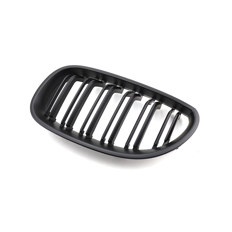 High Quality Car Grill Matte Black Double Line Front Bumper Car Grille for BMW 5 Series E60 2003-2010
