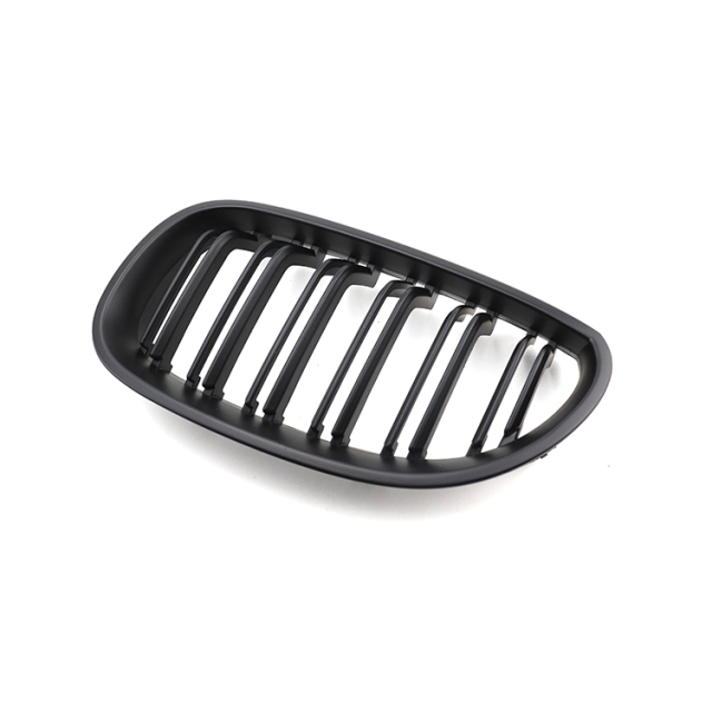 High Quality Car Grill Matte Black Double Line Front Bumper Car Grille for BMW 5 Series E60 2003-2010