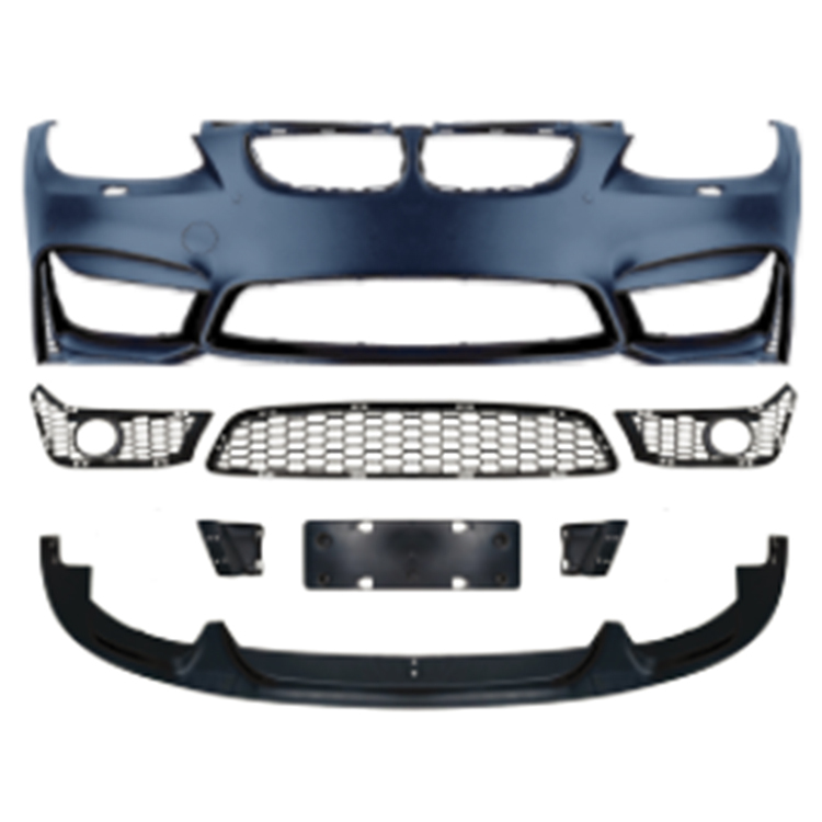 Car Modified Body Kit Front Bumper Assy for BMW 3Series E92 Modified to M4 2006-2009 With Fog Lamp Hole