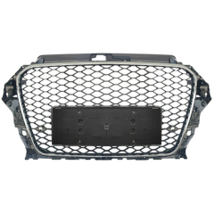 Car Auto Spare Parts Bodykit No Logo Grille for Audi A3-(2014-2016) Upgrade to RS3-(2014-2016) Style/Silver 2014 2015 2016,www.hongyangcorp.com,Car Auto Spare Parts Bodykit No Logo Grille for Audi A3-(2014-2016) Upgrade to RS3-(2014-2016) Style/Silver 2014 2015 2016