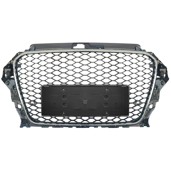 Car Auto Spare Parts Bodykit No Logo Grille for Audi A3-(2014-2016) Upgrade to RS3-(2014-2016) Style/Silver 2014 2015 2016,www.hongyangcorp.com,Car Auto Spare Parts Bodykit No Logo Grille for Audi A3-(2014-2016) Upgrade to RS3-(2014-2016) Style/Silver 2014 2015 2016
