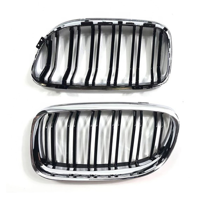 Car Decoration Accessories Double Slat Chrome Gloss Black Car Grills for BMW 3 Series E90 2008-2011 2009,www.hongyangcorp.com,Car Decoration Accessories Double Slat Chrome Gloss Black Car Grills for BMW 3 Series E90 2008-2011 2009