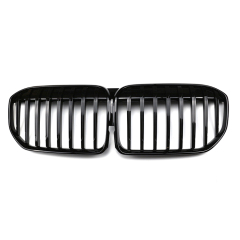 Auto Accessories Parts Gloss Black Single Slat Front Bumper Mesh Grille Car Front Grille Fit for BMW Series 7 G11