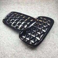Hot Selling Accessories of Car Diamond Black Frame With Black Point Front Bumper Grille for BMW X5X6 E70/71 2007-2013,www.hongyangcorp.com,Hot Selling Accessories of Car Diamond Black Frame With Black Point Front Bumper Grille for BMW X5X6 E70/71 2007-2013