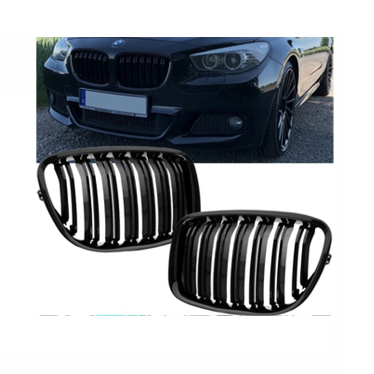 Good Quality Car Accessories Car Bumper Grille Double Slat Chrome Black for BMW 5 Series F07 GT 2009-2016,www.hongyangcorp.com,Good Quality Car Accessories Car Bumper Grille Double Slat Chrome Black for BMW 5 Series F07 GT 2009-2016