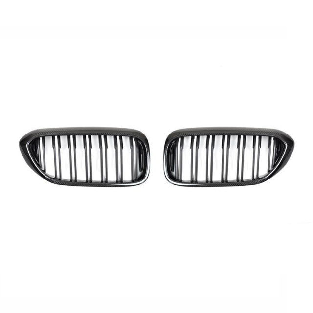 Auto Accessory Carbon Look Dual Slat Front Bumper Mesh Radiator Grille Car Front Grille Fit for BMW 5 Series G30 2017-2020,www.hongyangcorp.com,Auto Accessory Carbon Look Dual Slat Front Bumper Mesh Radiator Grille Car Front Grille Fit for BMW 5 Series G30 2017-2020