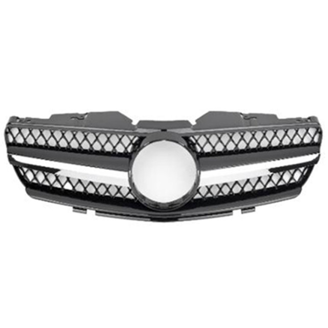 Designer Custom Car Accessories AMG Style Black/Silver Chrome Grill for Mercedes Benz SL Class R230 2003-2006 2007-2009,www.hongyangcorp.com,Designer Custom Car Accessories AMG Style Black/Silver Chrome Grill for Mercedes Benz SL Class R230 2003-2006 2007-2009