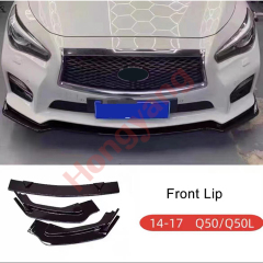 Auto Parts Car Front Bumper Front Lip for Infiniti Q50/Q50L  2014 2015 2016 2017 Front Lip Base Gloss Black