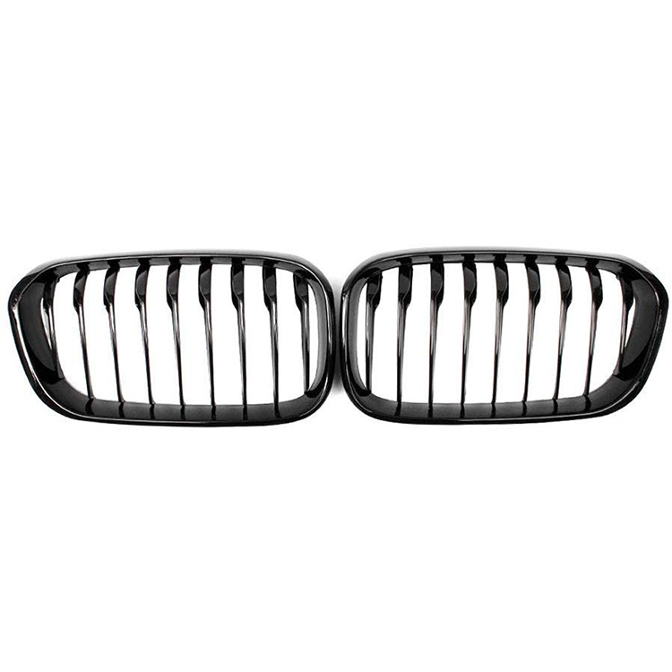 Good Quality Auto Accessories Manufacturers Single Slat Style Gloss Black Car Grill for BMW F20 2015-2017