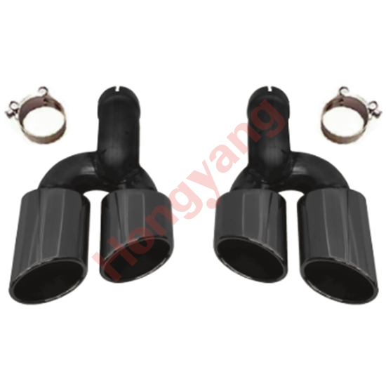 Auto Spare Parts Car Bodykit Rear Bumper Exhaust Pipe for Audi A6 Upgrade to S6 Silver 2019 2020-2024,www.hongyangcorp.com,Auto Spare Parts Car Bodykit Rear Bumper Exhaust Pipe for Audi A6 Upgrade to S6 Silver 2019 2020-2024