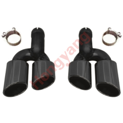 Auto Spare Parts Car Bodykit Rear Bumper Exhaust Pipe for Audi A6 Upgrade to S6 Silver 2019 2020-2024,www.hongyangcorp.com,Auto Spare Parts Car Bodykit Rear Bumper Exhaust Pipe for Audi A6 Upgrade to S6 Silver 2019 2020-2024