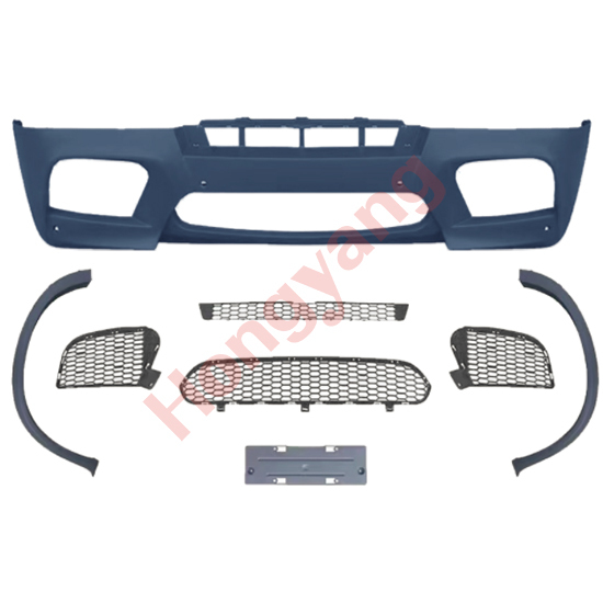 Car Auto Spare Parts Front Bumper Grille Front Lip Spoiler Bodykit for BMW X5 Series E70 2008-2013 Modified to X5M 2023+,www.hongyangcorp.com,Car Auto Spare Parts Front Bumper Grille Front Lip Spoiler Bodykit for BMW X5 Series E70 2008-2013 Modified to X5M 2023+