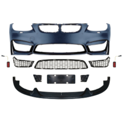 Car Body Kit Front Bumper Assy for BMW 3Series E92 Modified to M4 2006-2009 All Mesh Style