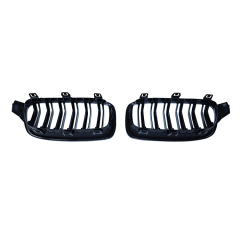 Classic Car Grille Glossy Black Double Line Grill for BMW 3 Series F30/F35 2012-IN Auto Parts,www.hongyangcorp.com,Classic Car Grille Glossy Black Double Line Grill for BMW 3 Series F30/F35 2012-IN Auto Parts