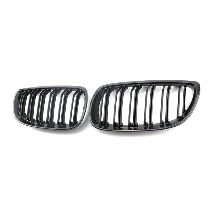 Facelift Kit Front Lower Grilles for BMW 3 Series E92 2006-2009 Double Slat Carbon Look Design Other Exterior Accessories