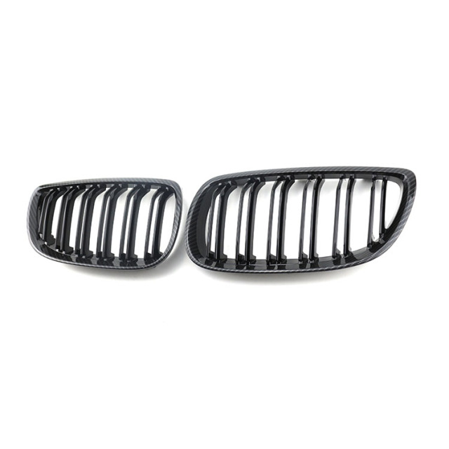 Facelift Kit Front Lower Grilles for BMW 3 Series E92 2006-2009 Double Slat Carbon Look Design Other Exterior Accessories