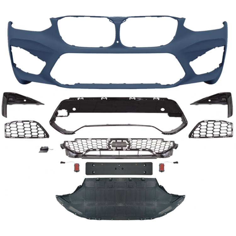 Car Auto Spare Parts Front Bumper Assy Grille Front Lip Spoiler Bodykit for BMW X4 Series G02 Modified to X4M 2018-2021,www.hongyangcorp.com,Car Auto Spare Parts Front Bumper Assy Grille Front Lip Spoiler Bodykit for BMW X4 Series G02 Modified to X4M 2018-2021