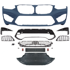 Car Auto Spare Parts Front Bumper Assy Grille Front Lip Spoiler Bodykit for BMW X4 Series G02 Modified to X4M 2018-2021,www.hongyangcorp.com,Car Auto Spare Parts Front Bumper Assy Grille Front Lip Spoiler Bodykit for BMW X4 Series G02 Modified to X4M 2018-2021