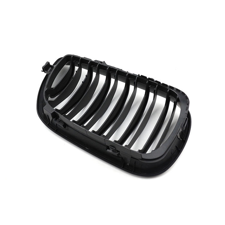 Auto Parts Matte Black Dual Slat Restoration OEM Front Bumper Mesh Grille Car Front Grille Fit for BMW E46 2002-2004