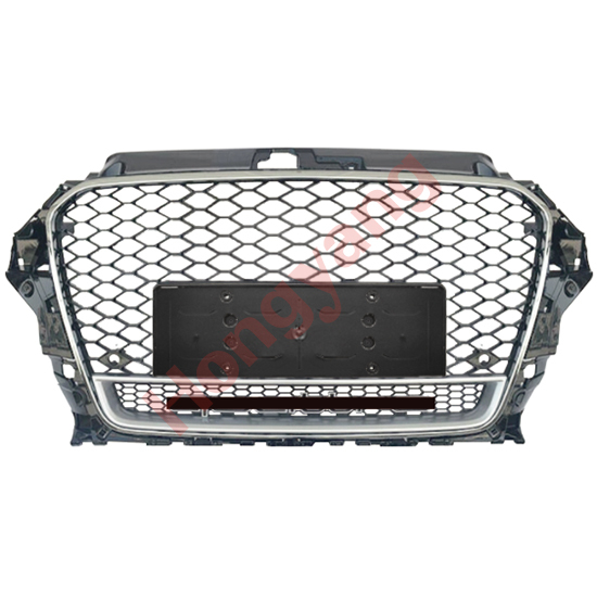 Car Auto Spare Parts Bodykit No Logo Grille for Audi A3-(2014-2016) Upgrade to RS3-(2014-2016) Style/Silver 2014 2015 2016,www.hongyangcorp.com,Car Auto Spare Parts Bodykit No Logo Grille for Audi A3-(2014-2016) Upgrade to RS3-(2014-2016) Style/Silver 2014 2015 2016